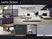 Tablet Screenshot of akpadesign.gr